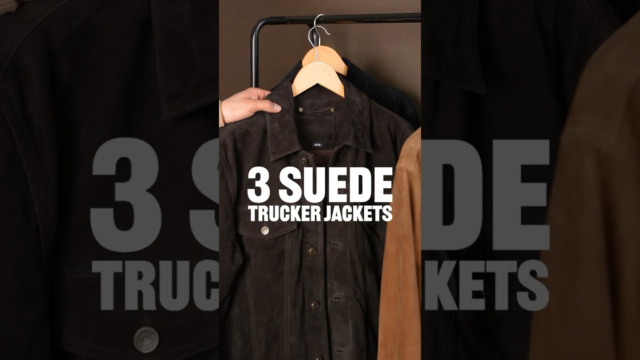 3 New Suede Trucker Jackets! #thursdayboots #mensjackets #springessentials