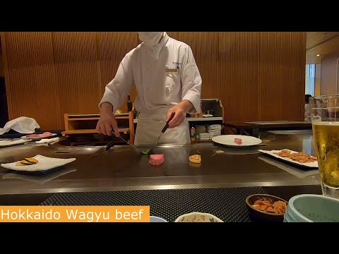 Teppanyaki Kiryu's  Hokkaido Wagyu Beef  (Osaka)
