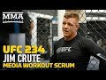 UFC 234: Jim Crute Won't Mind if Cut Under Eye Opens in Fight: 'I Enjoy Being in a Bloodbath'