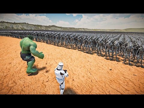 HULK & STORMTROOPER VS 1,000,000 ALIENS - Ultimate Epic Battle