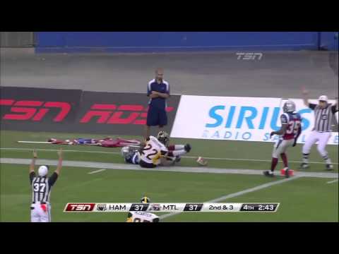 CFL Eastern Semi-Final Cobourne 46-Yard Touchdown Run- Nov. 13, 2011
