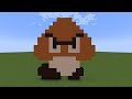 Minecraft SMB Goomba Sprite Pixel Art Tutorial