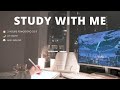 2-HOUR STUDY WITH ME [Pomodoro 25/5] AT NIGHT 🌙 no music / rain sounds 🌧️