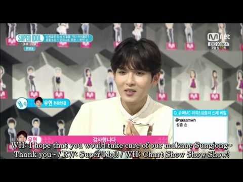 [ENG SUB] 140829 Super Idol Chart Show Woohyun Phone Call