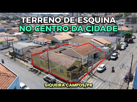 TERRENO COMERCIAL NO CENTRO DA CIDADE - SIQUEIRA CAMPOS/PR