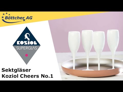 Koziol Sektgläser Cheers No 1 Superglas, Plastik
