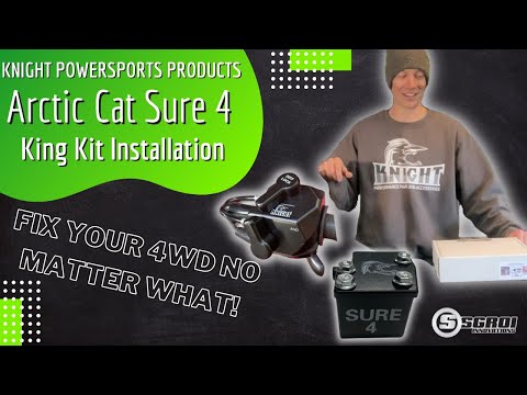 Arctic Cat 4x4 Actuator (FIXES ALL 4WD ISSUES), Sure 4 King Kit Installation