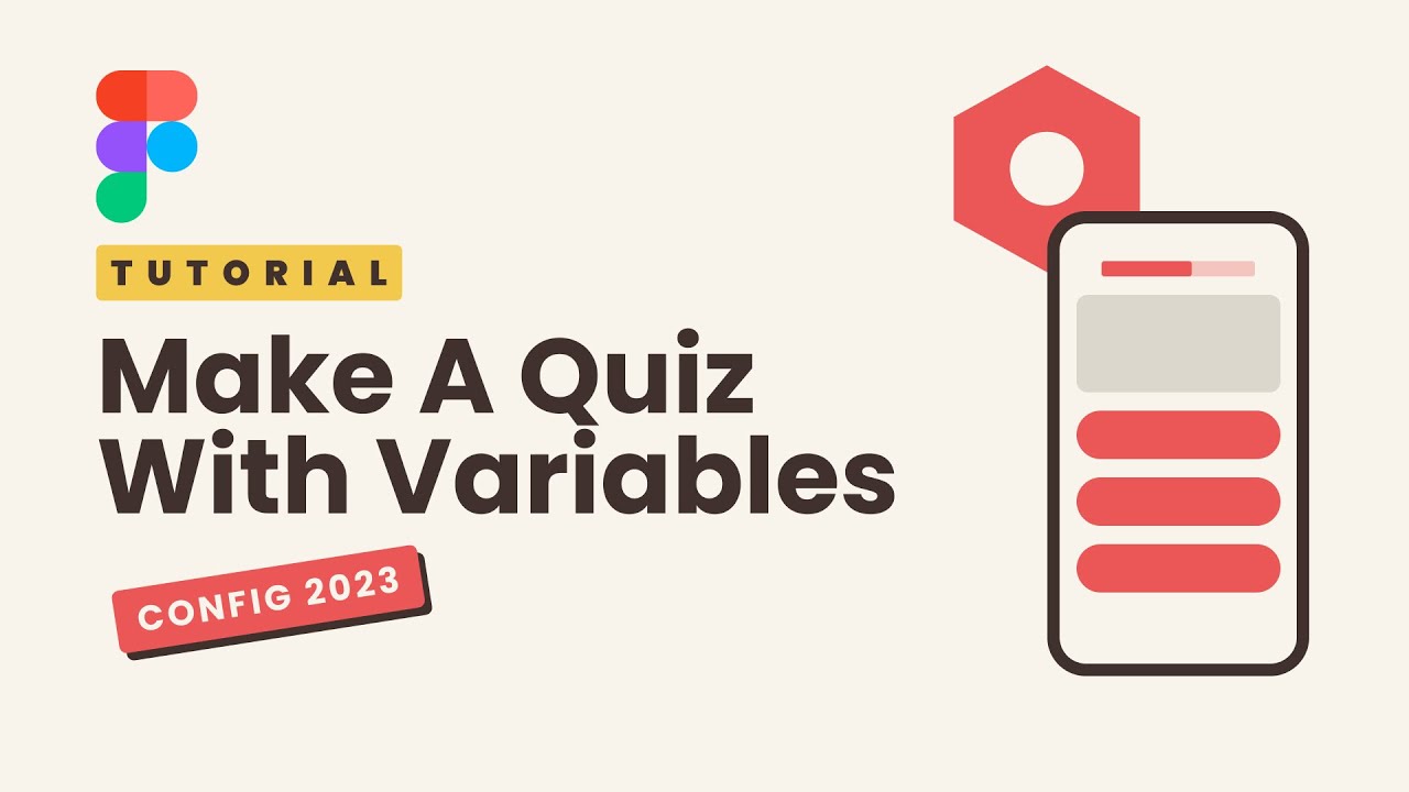 Make a quiz using variables in Figma - Config 2023