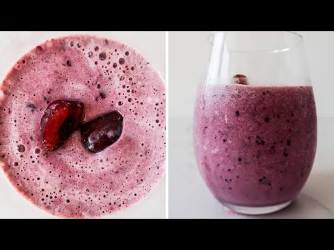 The Best Cherry Smoothie Recipe | Healthy Ice Cream Smoothie
