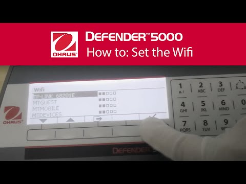 Jak ustawić parametry komunikacji modułu WiFi w wadze OHAUS Defender 5000