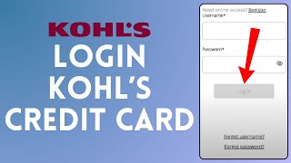 Kohl's Credit Card Login | How to Sign in to Mykohlscard Account 2024 (EASY!!)