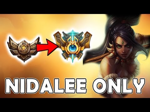 NIDALEE ONLY - BRONZE to CHALLENGER! (game 1) Season 9 - League of Legends