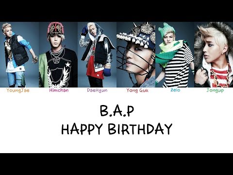 B.A.P - Happy Birthday (Color coded lyrics Han|Rom|Eng)