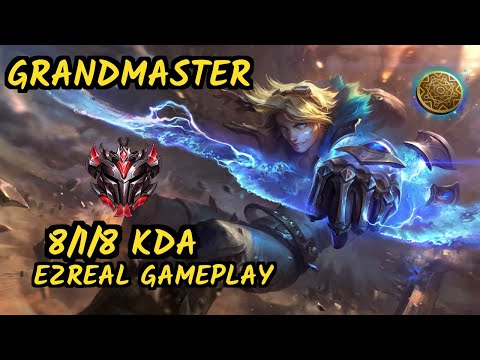 Freeze (EZREAL) vs CASSIOPEIA - 8/1/8 KDA BOTTOM ADC GAMEPLAY - EUW Ranked GRANDMASTER