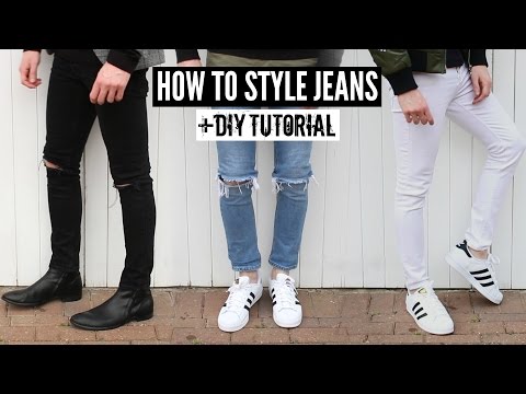 How to style jeans / distressed denim