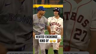 Team Venezuela teammates Andrés Giménez and Jose Altuve messing around ???? #MLB #Toronto #BlueJays