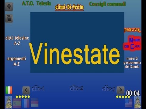 Vinestate, MESI di AGOSTO-SETTEMBRE - Torrecuso - Sannio telesini - climi di festa