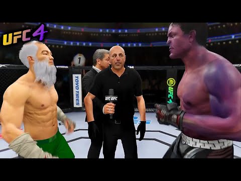 Old Bruce Lee vs. Purple Hulk - EA sports UFC 4