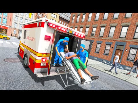 Ambulance Robot City Rescue Game | City Ambulance Emergency Rescue Simulator | Rescue Simulator