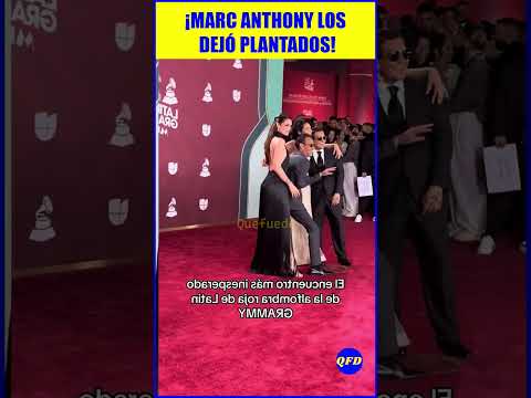 😱 MARC ANTHONY IGNORES NODAL AND ÁNGELA AGUILAR!