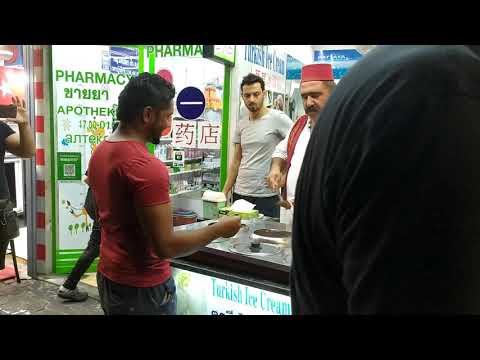 Ice Cream Seller Fun Pattaya Thailand