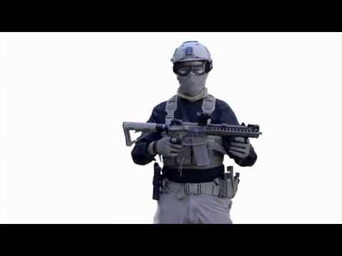 Gas Blowback CQB loadout: MK18, P226, Chest Rig, Battle Belt