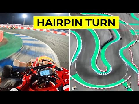 How to take a HAIRPIN turn in Karting (tips for beginners)