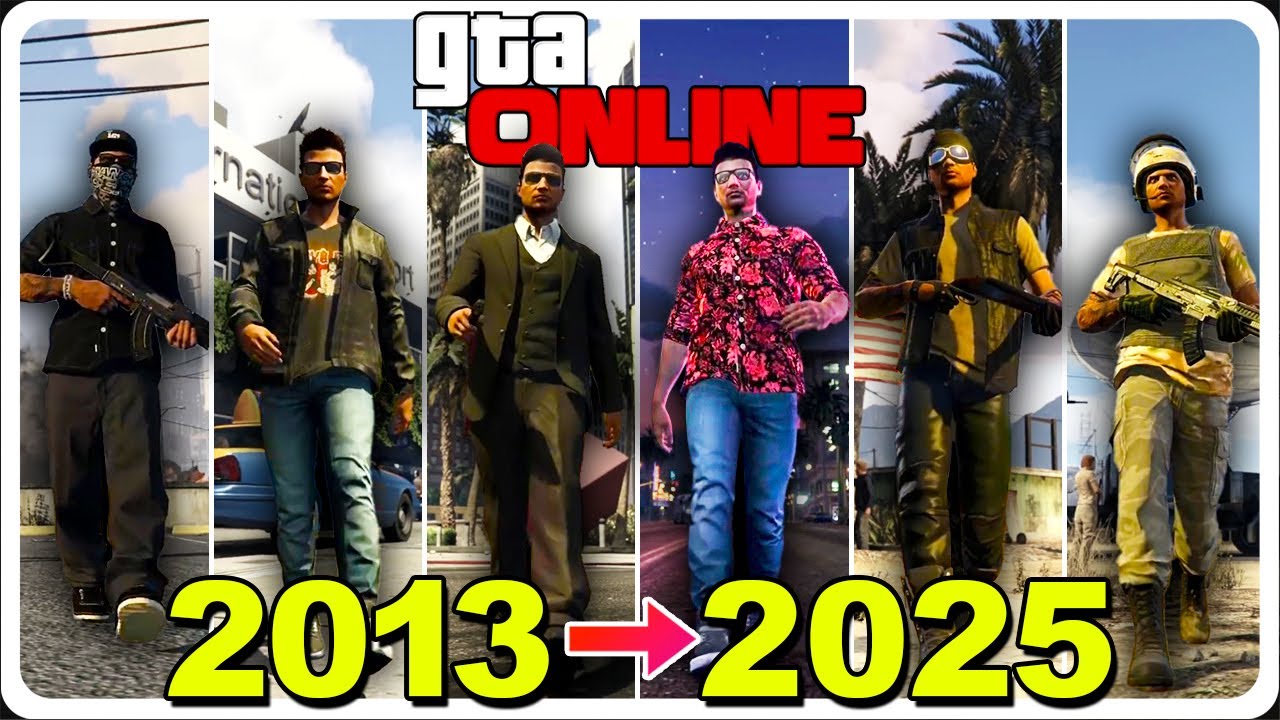 A HISTÓRIA de GTA ONLINE - RETROSPECTIVA de TODAS as DLCs!