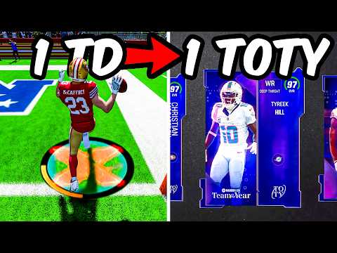 I Opened A TOTY Pack Every Touchdown I Scored!