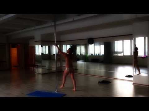 Wicked game pole dance routine, rehearsal_August 2013