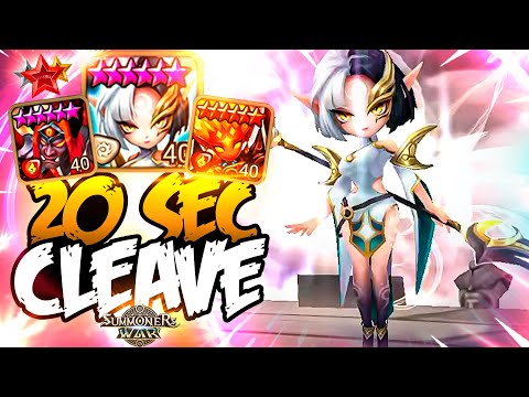 20 SEC CLEAVE with 300+ SPD DAMAGE DEALERS - Summoners War