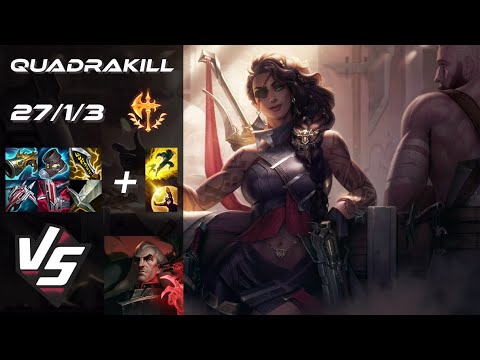 BOTTOM Samira vs Swain [QUADRAKILL] - EU Grandmaster Patch 14.21