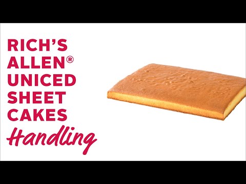 Richs Allen® Uniced Sheet Cakes Handling Video