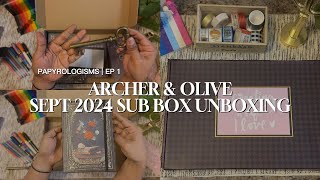 ARCHER & OLIVE September Subscription Box Unboxing Video