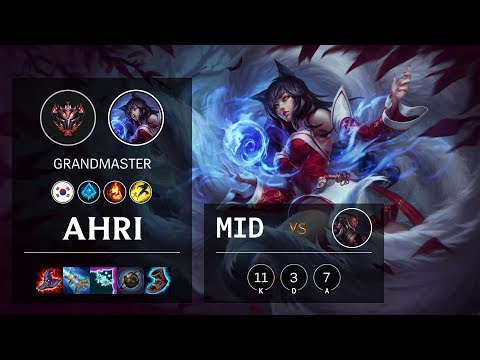 Ahri Mid vs Lucian - KR Grandmaster Patch 10.8