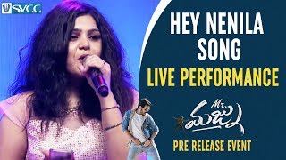 Hey Nenila Song LIVE Performance | Mr Majnu Pre Release Event | Akhil Akkineni | Jr NTR | Nidhhi