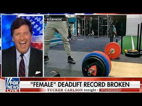 Tucker Carlson REACTS to Zuby's 'Female' Deadlift Record
