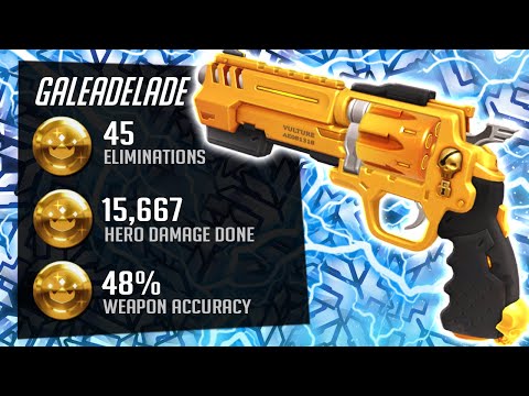 Gale showing his Insane McCree skill! 45 elims! [ Overwatch Season 29 Top 500 ]