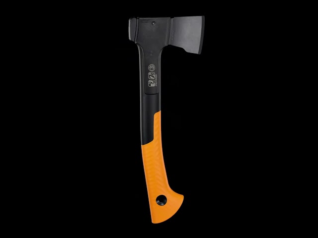 Hacha Universal Fiskars X-series X14 Xs 350 Mm Black/naranja, Acero Templado, Fibercomp, Filo Con Recubrimiento Antiadherente Y Protector De Hoja video