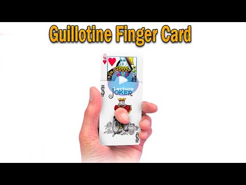 Voir la vidéo de Guillotine Finger Card - Bicycle