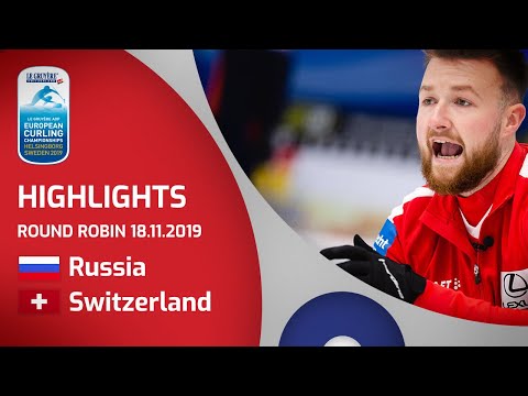 HIGHLIGHTS: Russia v Switzerland – round robin – Le Gruyère AOP European Curling Championships 2019