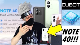 CUBOT NOTE 40 unboxing smartphone android recensione scheda tecnica cubot note 40 prezzo test camera