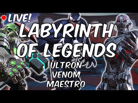 Ultron, Venom & Maestro - Labyrinth Of Legends 2nd Path Final Push - Marvel Contest Of Champions