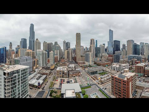 A River North skyline-view -13 one-bedroom at The Gallery on Wells