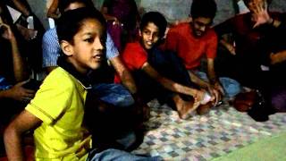 My li&#39;l cousin singing the Singham title song