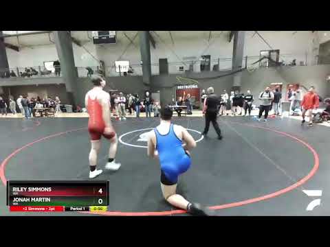 220 Lbs 1st Place Match - Riley Simmons, WA Vs Jonah Martin, WA F5cd