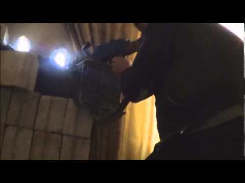 استهداف نقاط تمركز قوات النظام في حي جوبر في مدينة دمشق بواسطة رشاش بي كي سي من قبل لواء قاسيون لتحرير الشام