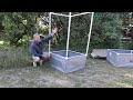 Square Raised Material Grow Bed with optional Trellis, By Kevin Cook, GARDENING.co.za