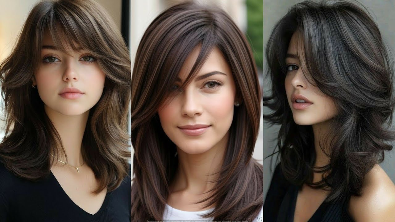 Stunning  Medium length  Layered Haircuts trending Right Now.