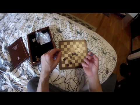 Wood Book Case Classic Board Game Set Collection - Volume 3 of 12 - Checkers